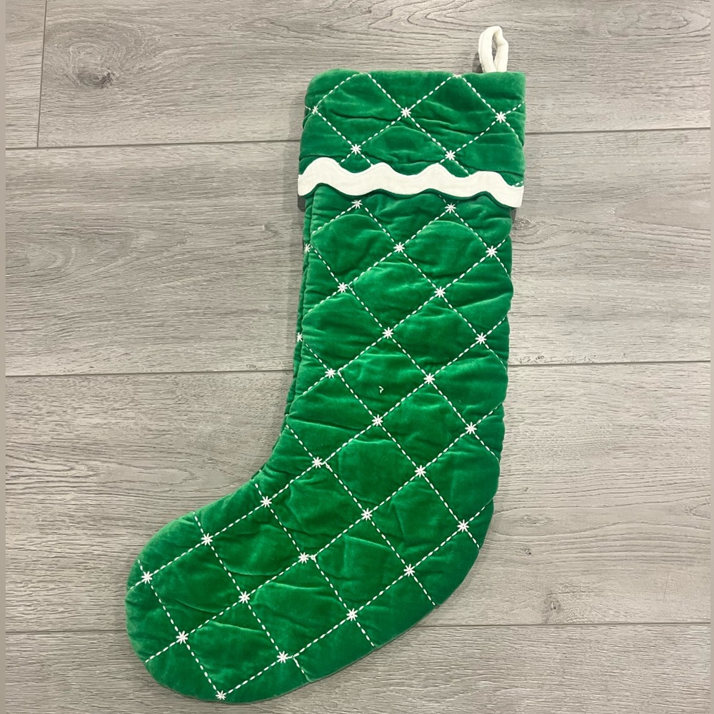 Anthropologie velvet stocking